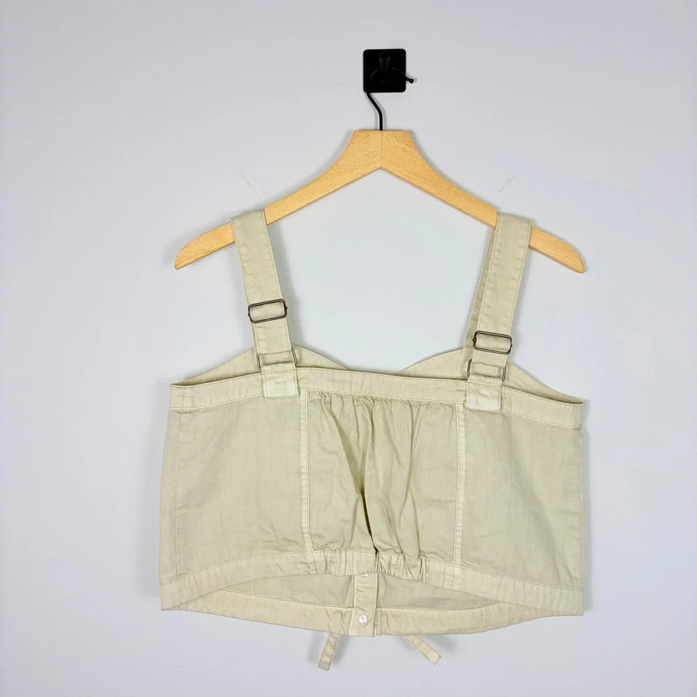 We The Free Free People Women Palm Desert Crop Top Utility Cropped Tank‎ Small - Picture 4 of 7